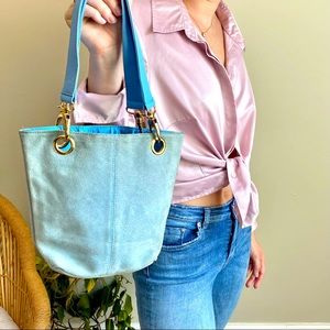 Blue Suede Purse